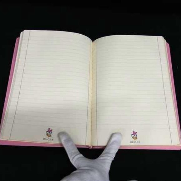 Gucci Disney Collaboration Daisy Duck GG Supreme Notebook Brown Fj7546 - Picture 5 of 6